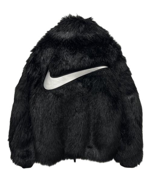 NIKE（ナイキ）NIKE (ナイキ) AMBUSH (アンブッシュ) Faux Fur Coat Jacket ブラック サイズ:ＸＳの古着・服飾アイテム