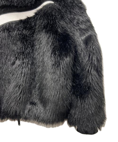 NIKE（ナイキ）NIKE (ナイキ) AMBUSH (アンブッシュ) Faux Fur Coat Jacket ブラック サイズ:ＸＳの古着・服飾アイテム