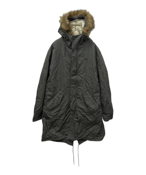 FRED PERRY（フレッドペリー）FRED PERRY (フレッドペリー) ジップインライナーフィッシュテールパーカー オリーブ サイズ:Ｌの古着・服飾アイテム