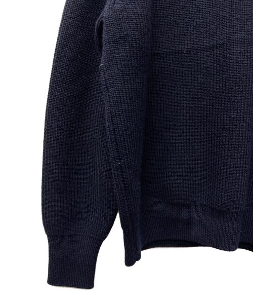 YLEVE（イレーヴ）YLEVE (イレーヴ) ノンミュールジングウールクルーネックニット ネイビー サイズ:Ｌの古着・服飾アイテム