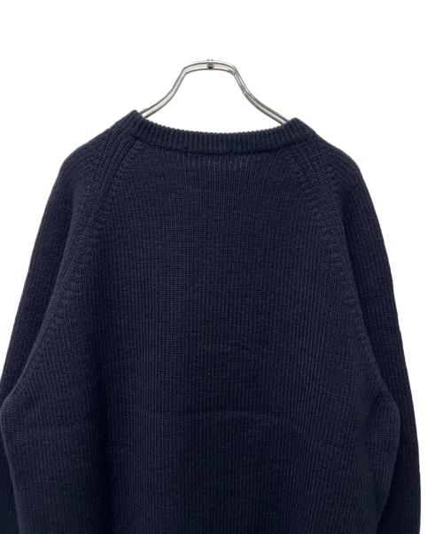 YLEVE（イレーヴ）YLEVE (イレーヴ) ノンミュールジングウールクルーネックニット ネイビー サイズ:Ｌの古着・服飾アイテム