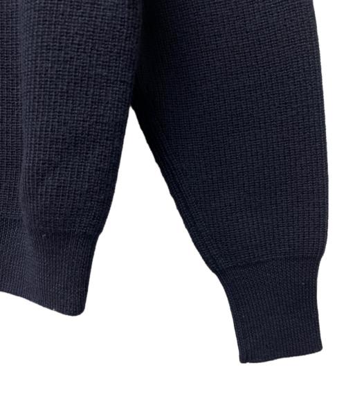 YLEVE（イレーヴ）YLEVE (イレーヴ) ノンミュールジングウールクルーネックニット ネイビー サイズ:Ｌの古着・服飾アイテム