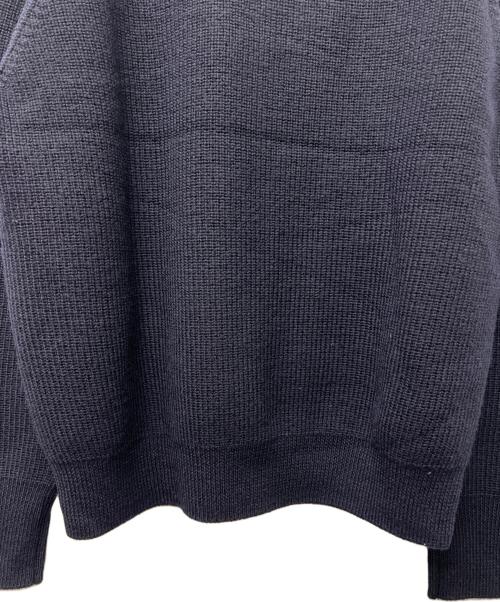 YLEVE（イレーヴ）YLEVE (イレーヴ) ノンミュールジングウールクルーネックニット ネイビー サイズ:Ｌの古着・服飾アイテム