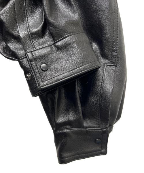 SINSS（シンス）SINSS (シンス) フェイクレザージャケット ブラック サイズ:Mの古着・服飾アイテム