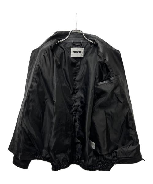 SINSS（シンス）SINSS (シンス) フェイクレザージャケット ブラック サイズ:Mの古着・服飾アイテム