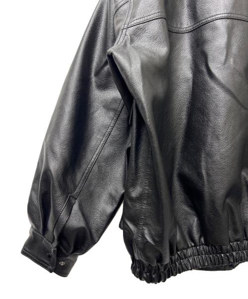 SINSS（シンス）SINSS (シンス) フェイクレザージャケット ブラック サイズ:Mの古着・服飾アイテム