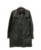 Barbourバブアー）の古着「AUDREY SMOCKED JACKET」｜グリーン×ブラウン