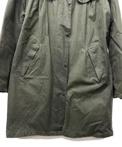 Barbour（バブアー）Barbour (バブアー) AUDREY SMOCKED JACKET グリーン×ブラウン サイズ:36の古着・服飾アイテム