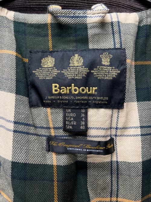 Barbour（バブアー）Barbour (バブアー) AUDREY SMOCKED JACKET グリーン×ブラウン サイズ:36の古着・服飾アイテム