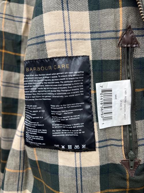 Barbour（バブアー）Barbour (バブアー) AUDREY SMOCKED JACKET グリーン×ブラウン サイズ:36の古着・服飾アイテム