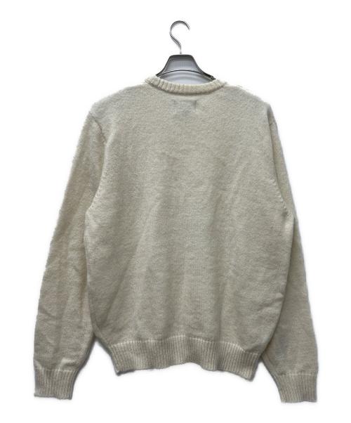 stussy（ステューシー）stussy (ステューシー) モヘヤ混ニット ホワイト サイズ:ＸＬの古着・服飾アイテム