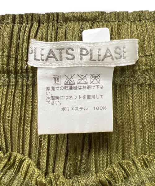 PLEATS PLEASE（プリーツプリーズ）PLEATS PLEASE (プリーツプリーズ) プリーツパンツ カーキ サイズ:２の古着・服飾アイテム