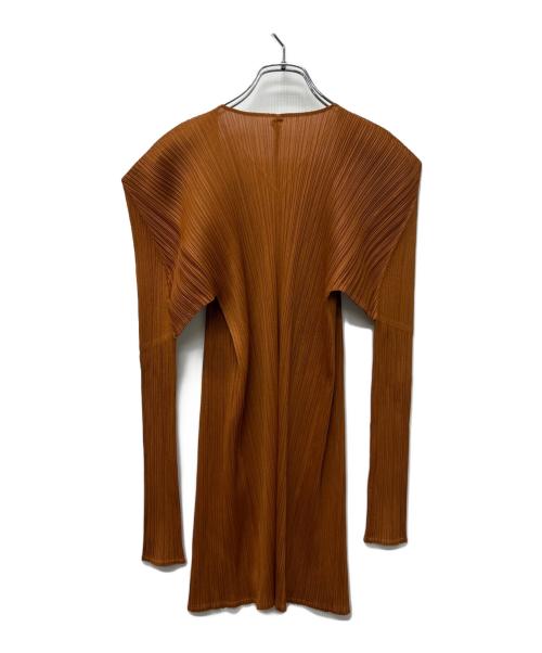 PLEATS PLEASE（プリーツプリーズ）PLEATS PLEASE (プリーツプリーズ) カーディガン オレンジ サイズ:４の古着・服飾アイテム