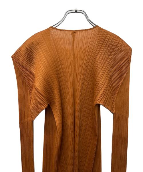 PLEATS PLEASE（プリーツプリーズ）PLEATS PLEASE (プリーツプリーズ) カーディガン オレンジ サイズ:４の古着・服飾アイテム