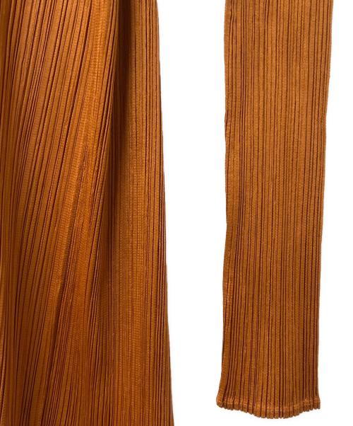 PLEATS PLEASE（プリーツプリーズ）PLEATS PLEASE (プリーツプリーズ) カーディガン オレンジ サイズ:４の古着・服飾アイテム