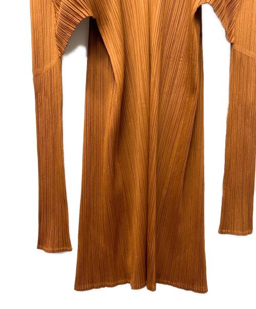 PLEATS PLEASE（プリーツプリーズ）PLEATS PLEASE (プリーツプリーズ) カーディガン オレンジ サイズ:４の古着・服飾アイテム