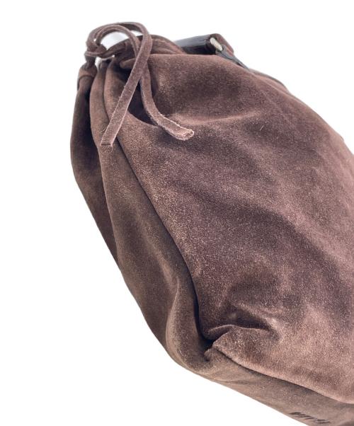 PRADA（プラダ）PRADA (プラダ) スウェードハンドバッグ ブラウンの古着・服飾アイテム