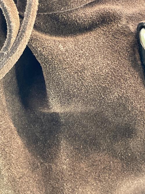 PRADA（プラダ）PRADA (プラダ) スウェードハンドバッグ ブラウンの古着・服飾アイテム