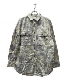 N.HOOLYWOOD（エヌ ハリウッド）の古着「長袖シャツ」｜グレー×ホワイト