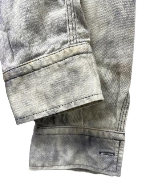 N.HOOLYWOOD（エヌ ハリウッド）N.HOOLYWOOD (エヌ ハリウッド) 長袖シャツ グレー×ホワイト サイズ:40の古着・服飾アイテム