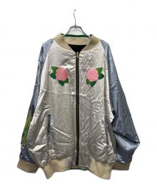 ALLY & DIA（アリーアンドダイア）の古着「REVERSIBLE SOUVENIR JACKET」｜アイボリー×ブラック