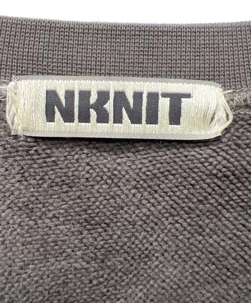 NKNIT（ンニット）NKNIT (ンニット) pattern pullover sweat グレーの古着・服飾アイテム