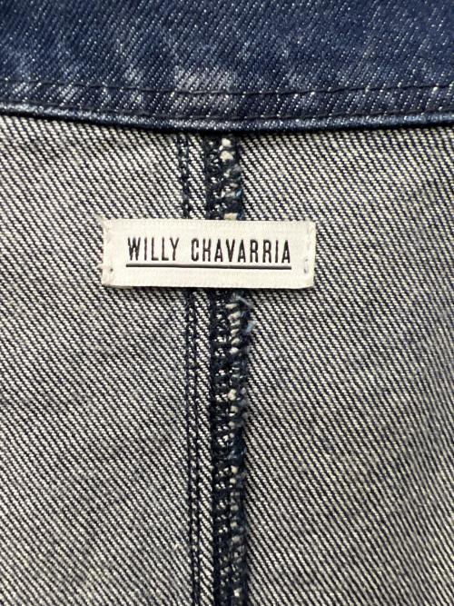 WILLY CHAVARRIA（ウィリーチャバリア）WILLY CHAVARRIA (ウィリーチャバリア) デニムジャケット ブルー サイズ:ＸＬの古着・服飾アイテム