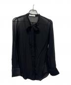 VALENTINOヴァレンティノ）の古着「長袖ブラウス」｜ブラック