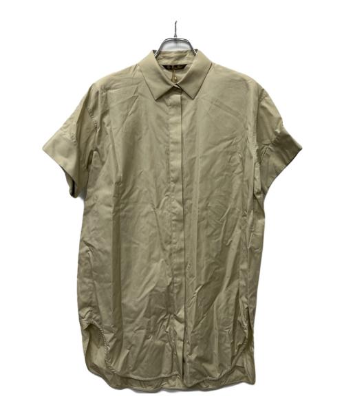 LORO PIANA（ロロピアーナ）LORO PIANA (ロロピアーナ) 半袖ロングシャツ ベージュ サイズ:３８の古着・服飾アイテム