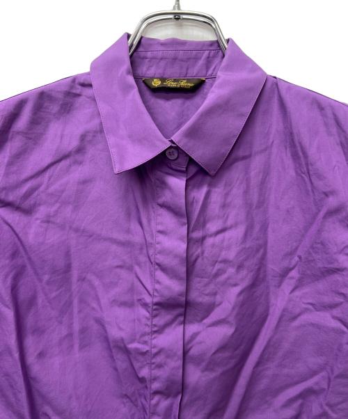 LORO PIANA（ロロピアーナ）LORO PIANA (ロロピアーナ) ノースリーブブラウス パープル サイズ:３８の古着・服飾アイテム