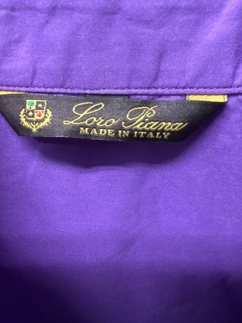 LORO PIANA（ロロピアーナ）LORO PIANA (ロロピアーナ) ノースリーブブラウス パープル サイズ:３８の古着・服飾アイテム