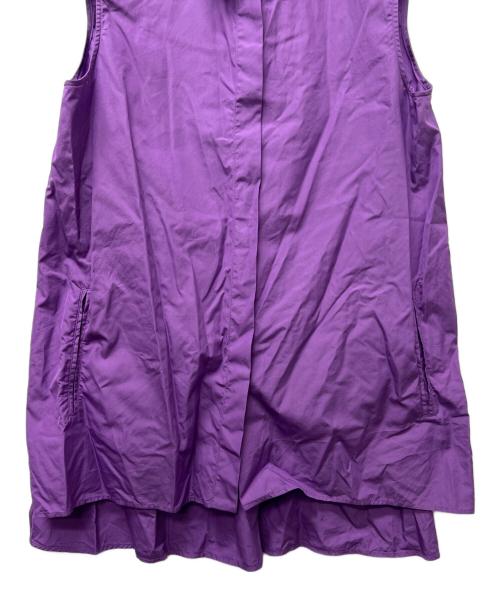 LORO PIANA（ロロピアーナ）LORO PIANA (ロロピアーナ) ノースリーブブラウス パープル サイズ:３８の古着・服飾アイテム
