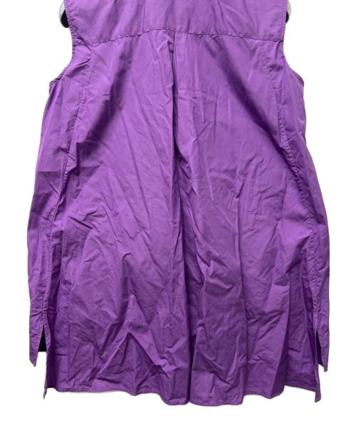 LORO PIANA（ロロピアーナ）LORO PIANA (ロロピアーナ) ノースリーブブラウス パープル サイズ:３８の古着・服飾アイテム