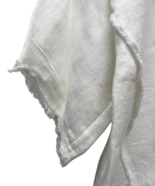 DRAWER（ドゥロワー）DRAWER (ドゥロワー) 半袖ブラウス ホワイト サイズ:３６の古着・服飾アイテム