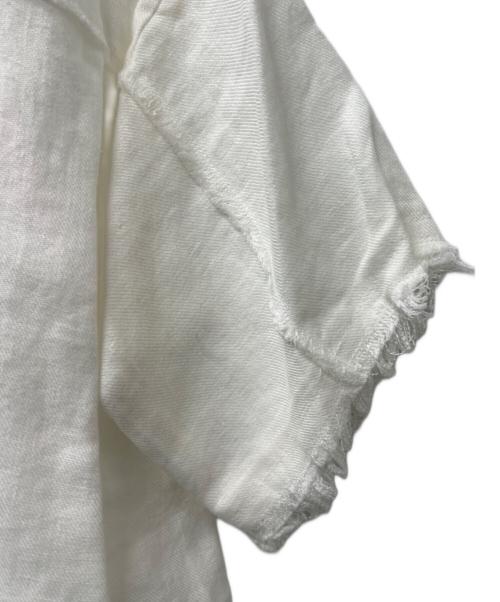 DRAWER（ドゥロワー）DRAWER (ドゥロワー) 半袖ブラウス ホワイト サイズ:３６の古着・服飾アイテム