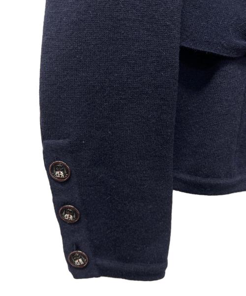CHANEL（シャネル）CHANEL (シャネル) パリボンベイニットジャケット ネイビー サイズ:３６の古着・服飾アイテム