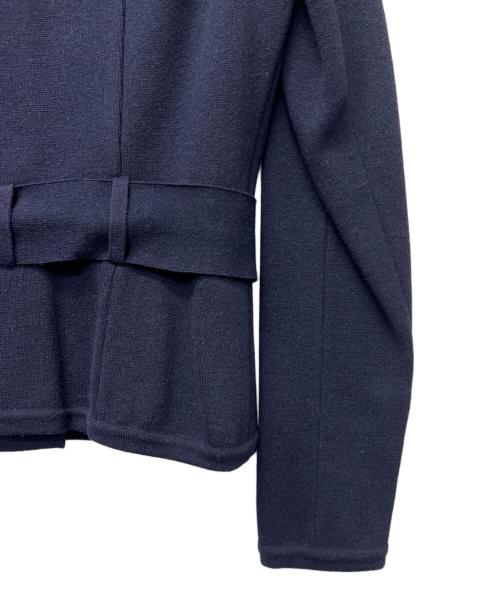 CHANEL（シャネル）CHANEL (シャネル) パリボンベイニットジャケット ネイビー サイズ:３６の古着・服飾アイテム