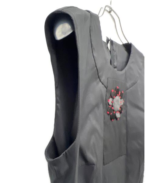 PRADA（プラダ）PRADA (プラダ) ノースリーブブラウス ブラック サイズ:３８の古着・服飾アイテム