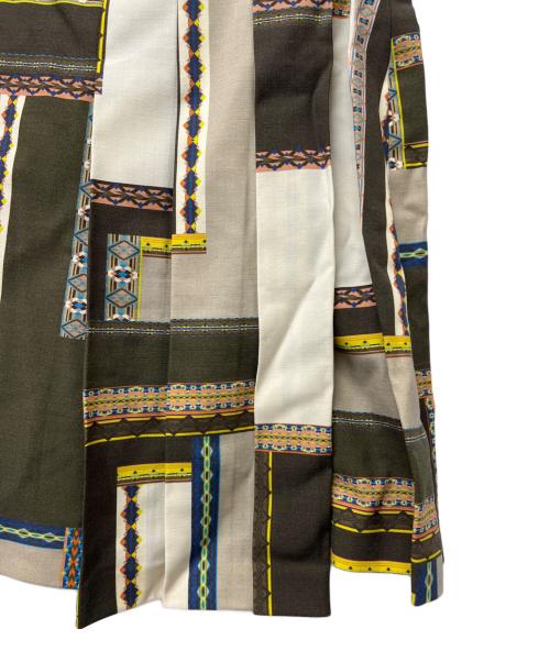 ETRO（エトロ）ETRO (エトロ) ミディスカート ベージュ×カーキ サイズ:３６の古着・服飾アイテム