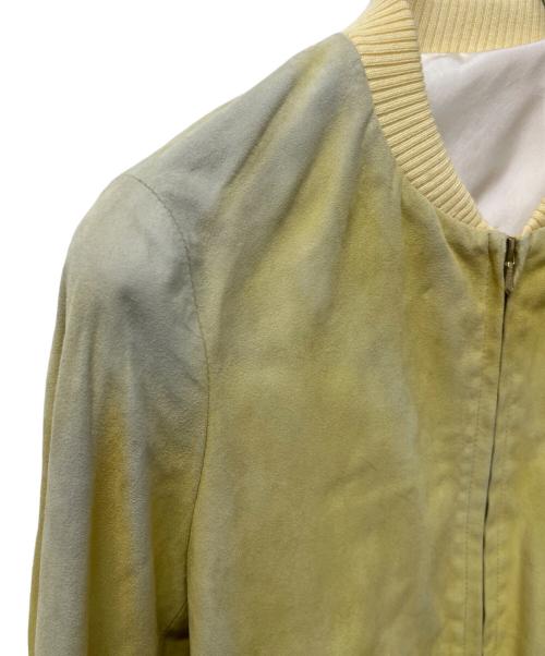 DRAWER（ドゥロワー）DRAWER (ドゥロワー) ジップブルゾン イエロー サイズ:36の古着・服飾アイテム
