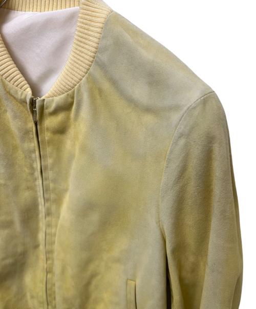 DRAWER（ドゥロワー）DRAWER (ドゥロワー) ジップブルゾン イエロー サイズ:36の古着・服飾アイテム