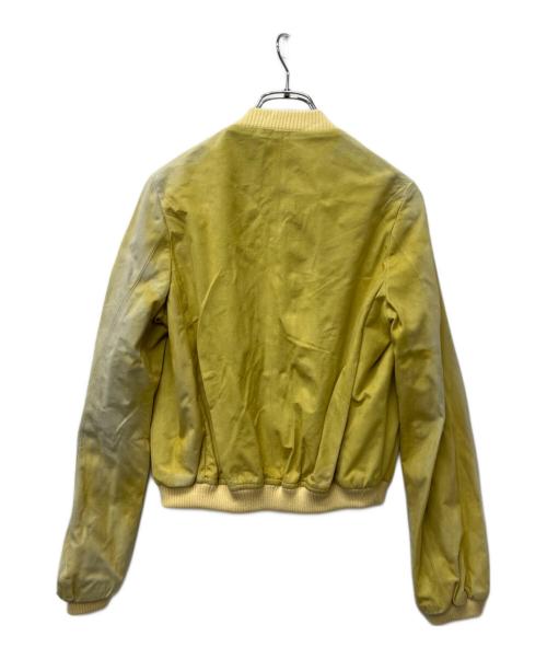 DRAWER（ドゥロワー）DRAWER (ドゥロワー) ジップブルゾン イエロー サイズ:36の古着・服飾アイテム