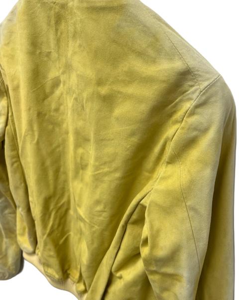 DRAWER（ドゥロワー）DRAWER (ドゥロワー) ジップブルゾン イエロー サイズ:36の古着・服飾アイテム
