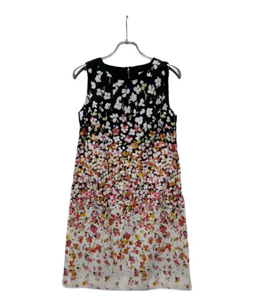 RED VALENTINO（レッドヴァレンティノ）RED VALENTINO (レッドヴァレンティノ) ノースリーブ・キャミソールワンピース ブラック×ホワイト サイズ:３８の古着・服飾アイテム