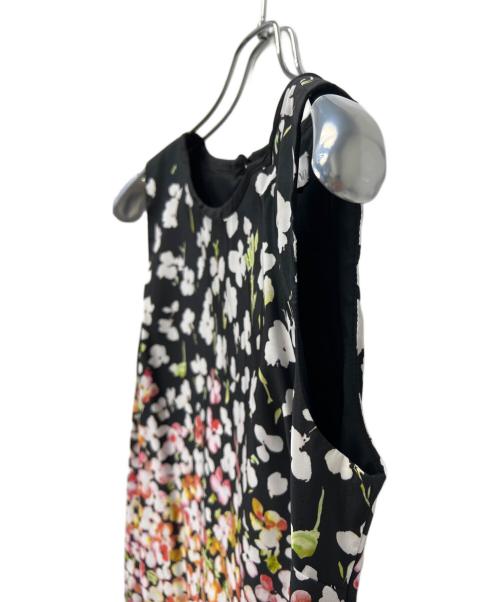 RED VALENTINO（レッドヴァレンティノ）RED VALENTINO (レッドヴァレンティノ) ノースリーブ・キャミソールワンピース ブラック×ホワイト サイズ:３８の古着・服飾アイテム