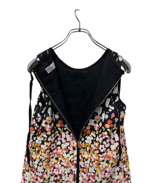 RED VALENTINO（レッドヴァレンティノ）RED VALENTINO (レッドヴァレンティノ) ノースリーブ・キャミソールワンピース ブラック×ホワイト サイズ:３８の古着・服飾アイテム