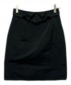 VALENTINOヴァレンティノ）の古着「ミディスカート」｜ブラック