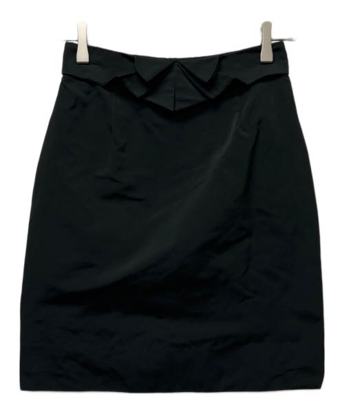 VALENTINO（ヴァレンティノ）VALENTINO (ヴァレンティノ) ミディスカート ブラック サイズ:３８の古着・服飾アイテム