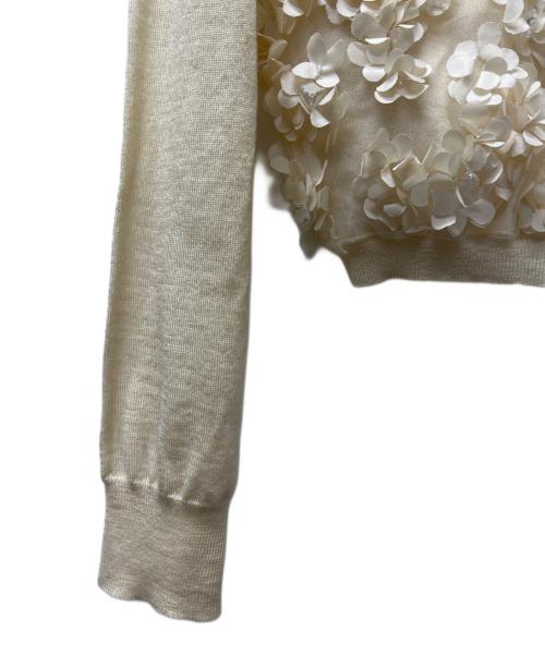 VALENTINO（ヴァレンティノ）VALENTINO (ヴァレンティノ) 薄手カーディガン ベージュ サイズ:Ｓの古着・服飾アイテム