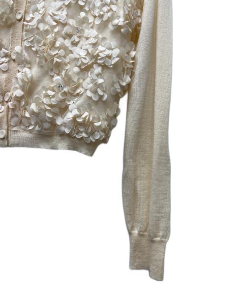 VALENTINO（ヴァレンティノ）VALENTINO (ヴァレンティノ) 薄手カーディガン ベージュ サイズ:Ｓの古着・服飾アイテム